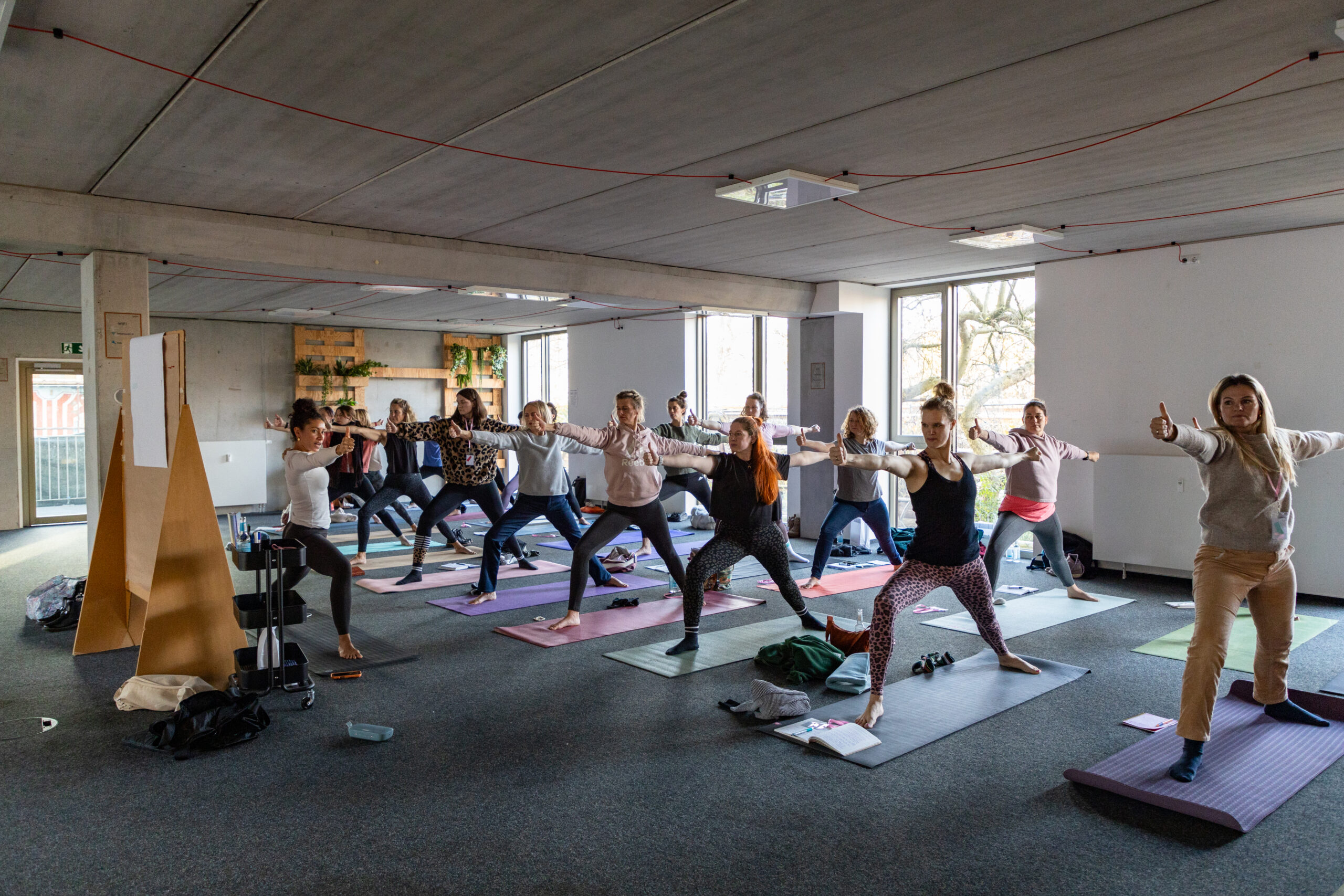 Yoga Session im betahaus Hamburg
